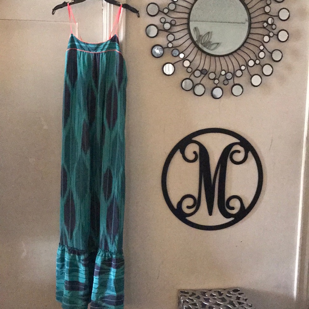 Cynthia Vincent maxi dress 100 percent silk